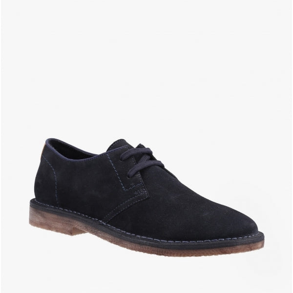 Hush Puppies SCOUT Mens Suede Leather Derby Shoes Navy