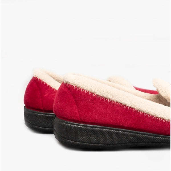 Mirak MAIER Womens Slippers Burgundy
