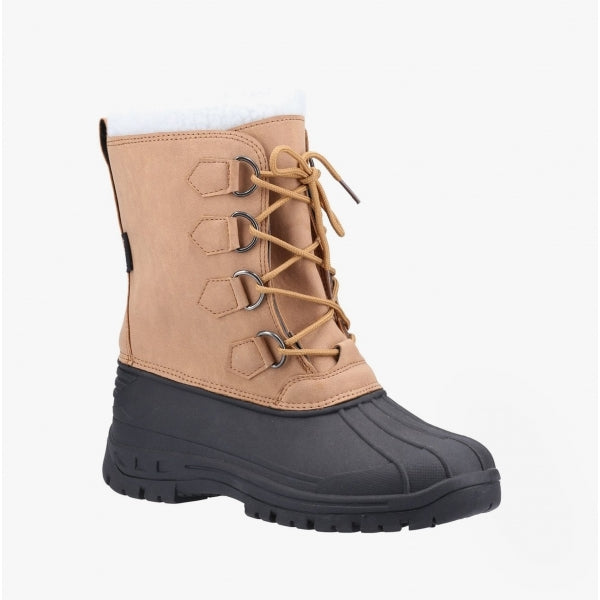 Cotswold SNOWFALL Kids Wellington Boots Brown