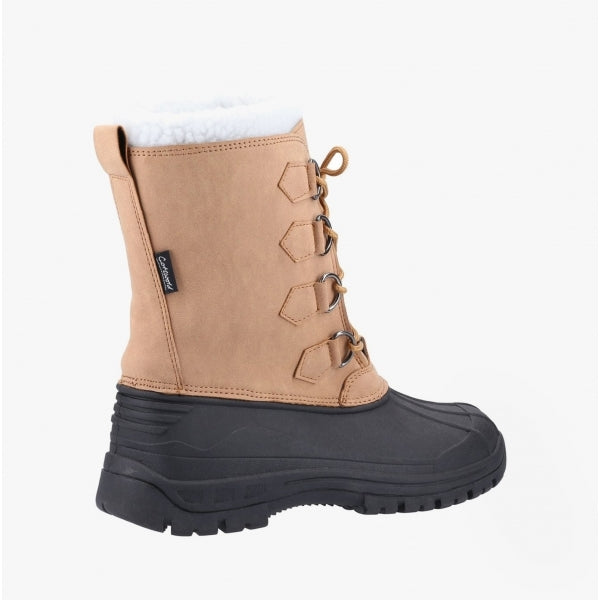 Cotswold SNOWFALL Kids Wellington Boots Brown