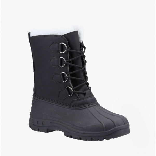 Cotswold SNOWFALL Kids Wellington Boots Black