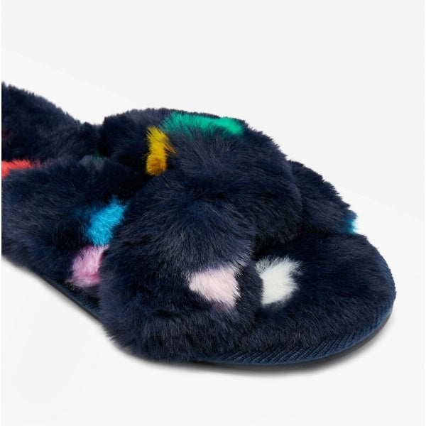 Joules MABELLE Womens Slider Slippers Navy Spot