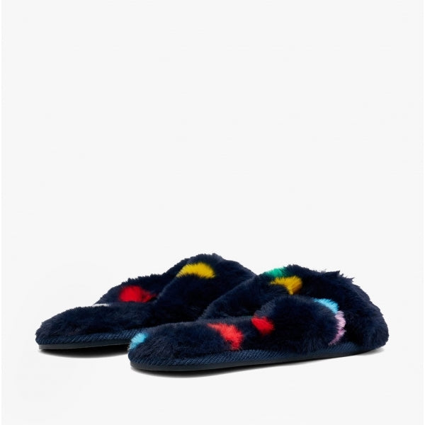 Joules MABELLE Womens Slider Slippers Navy Spot