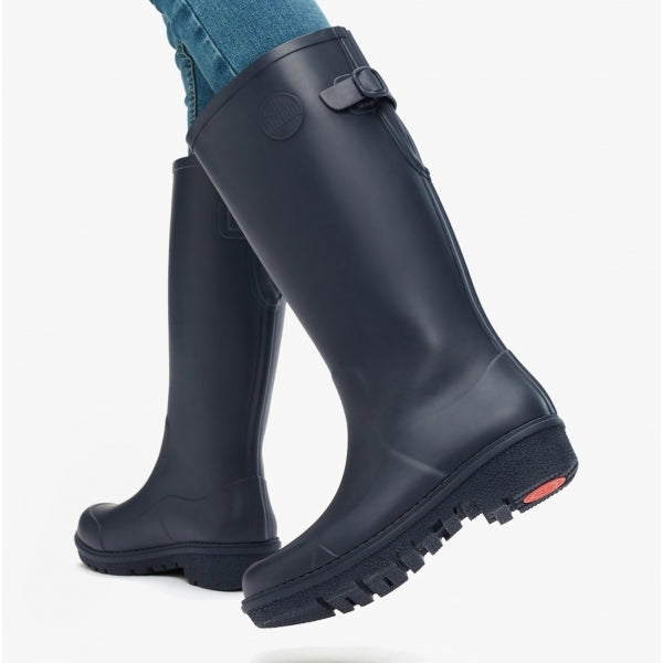 FitFlop WONDERWELLY TALL Womens Rubber Wellington Boots Midnight Navy