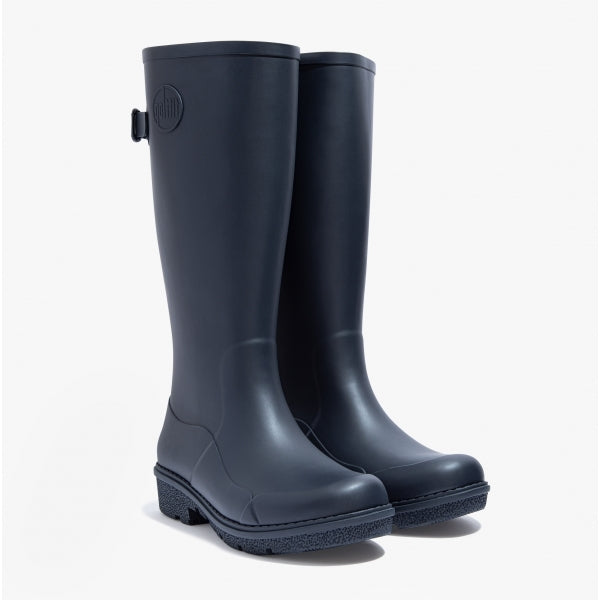 FitFlop WONDERWELLY TALL Womens Rubber Wellington Boots Midnight Navy
