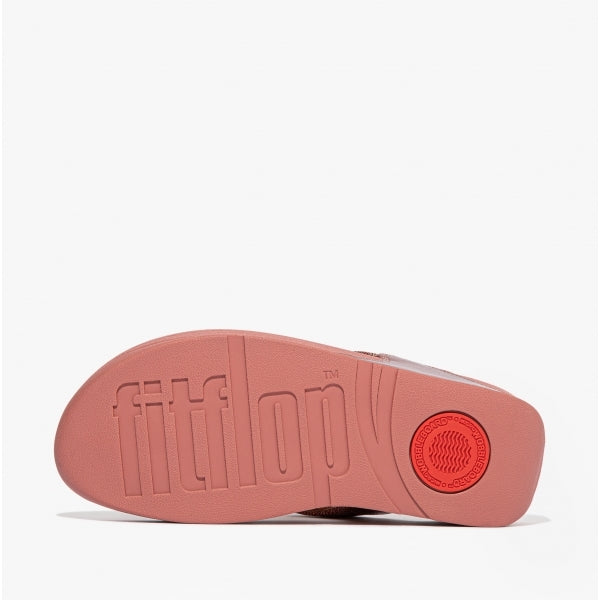 FitFlop LULU GLITZ Womens Flip Flop Sandals Warm Rose