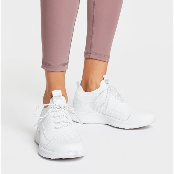 FitFlop VITAMIN FF Womens Lace-Up Trainers Urban White