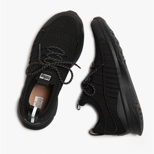 FitFlop VITAMIN FF Womens Lace-Up Trainers All Black