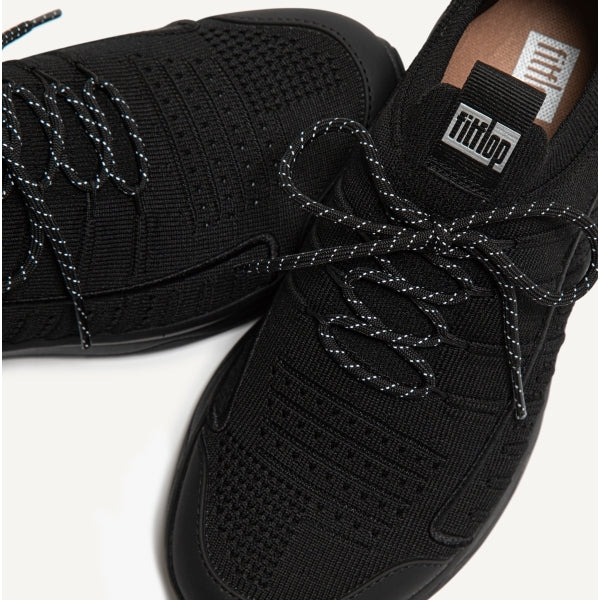 FitFlop VITAMIN FF Womens Lace-Up Trainers All Black