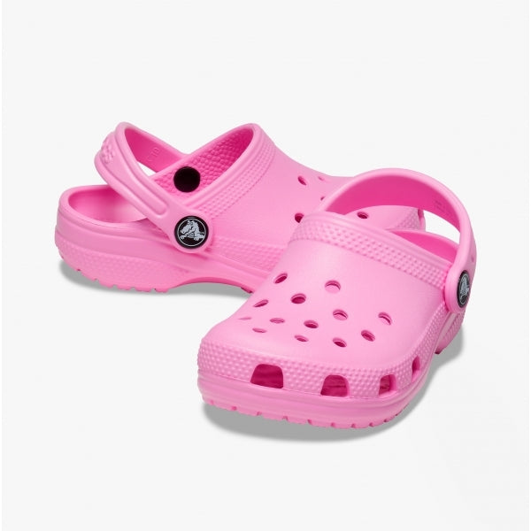 Crocs 206990-6SW TODDLER CLASSIC Girls Clogs Taffy Pink