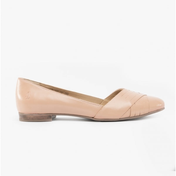 Hush Puppies MARLEY Womens Leather Ballerina Shoes Blush