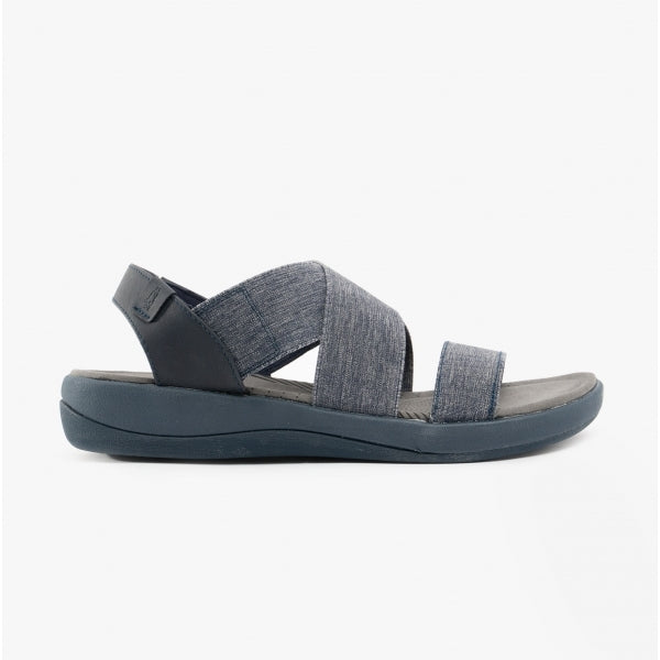 Hush Puppies SOPHIA Womens Elasticated Sport Sandals Navy