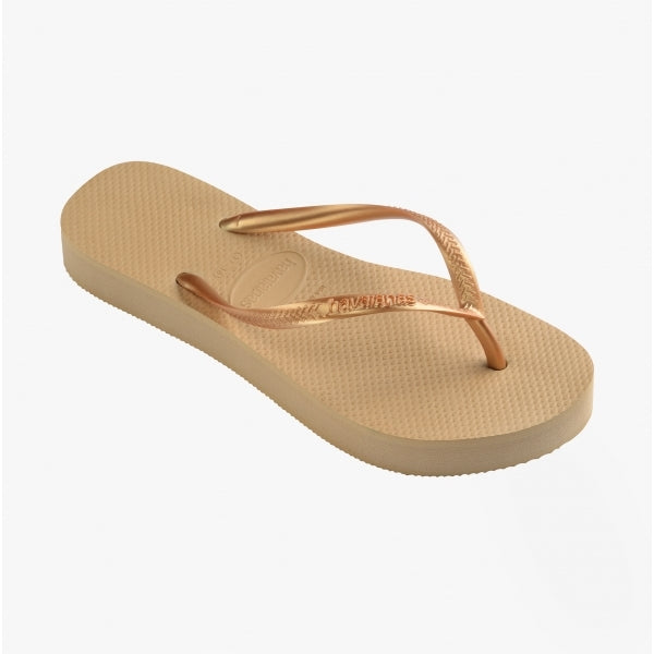 Havaianas HAV SLIM FLATFORM Womens Flip Flops Golden
