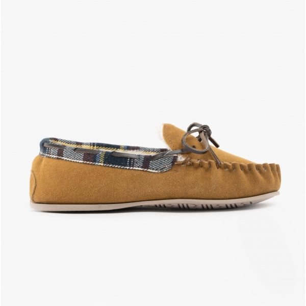 Cotswold KILKENNY Womens Moccasin Slippers Tan