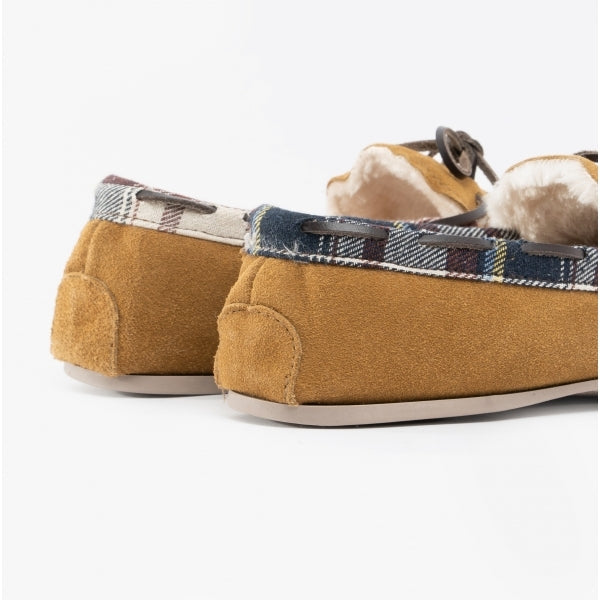 Cotswold KILKENNY Womens Moccasin Slippers Tan