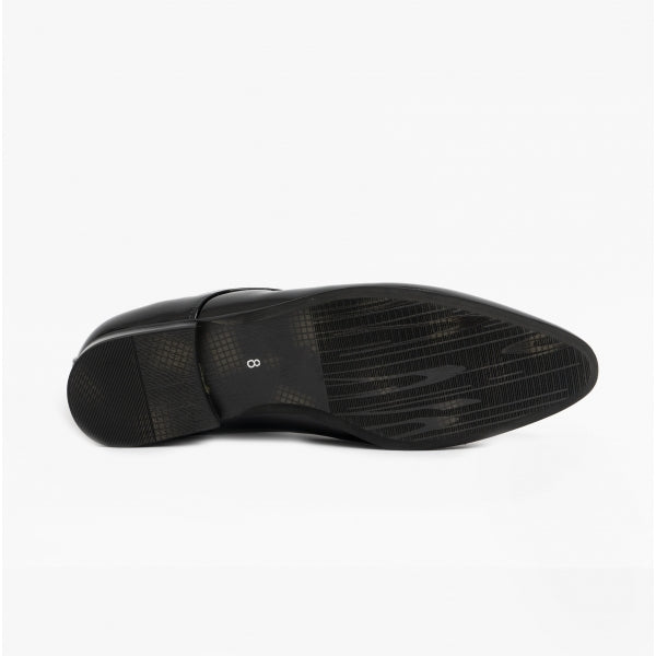 Goor MORGAN Mens Pointed Toe Dress Shoes Black Patent