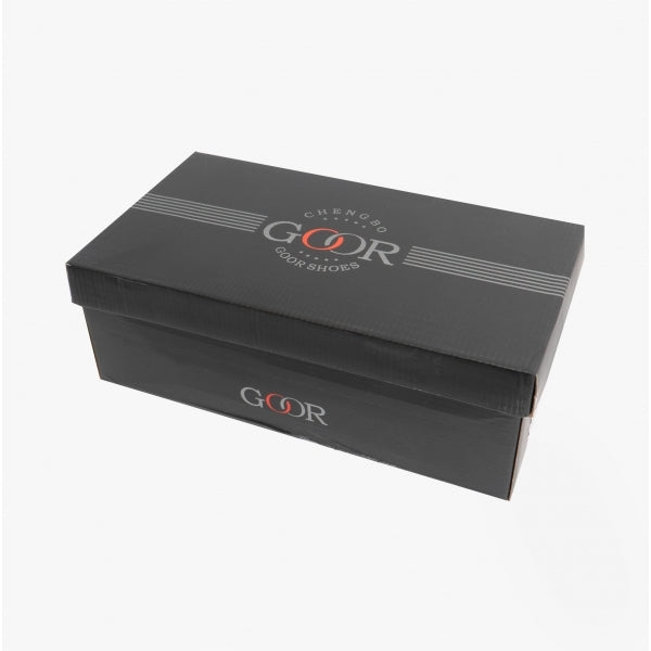 Goor MORGAN Mens Pointed Toe Dress Shoes Black Patent