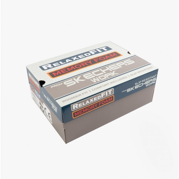 Skechers Work 77222EC SQUAD SR Womens Occupational Trainers Black/Rose Gold