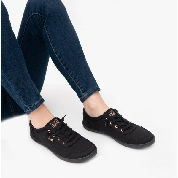 Skechers 33492/BBK BOBS B CUTE Womens Slip-On Trainers Black