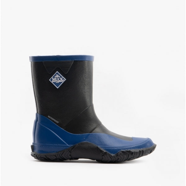 Muck Boots FORAGER KIDS Rubber Wellington Boots Black/Blue