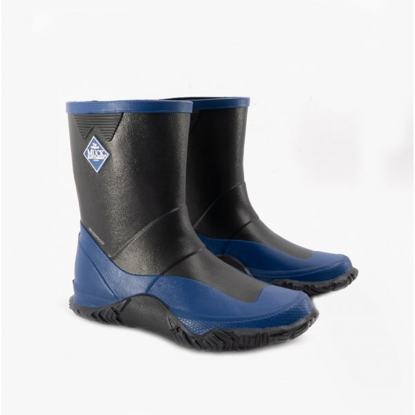 Muck Boots FORAGER KIDS Rubber Wellington Boots Black/Blue