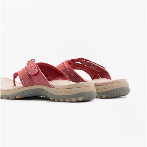 Free Spirit JULIET Womens Leather Toe Post Sandals Berry