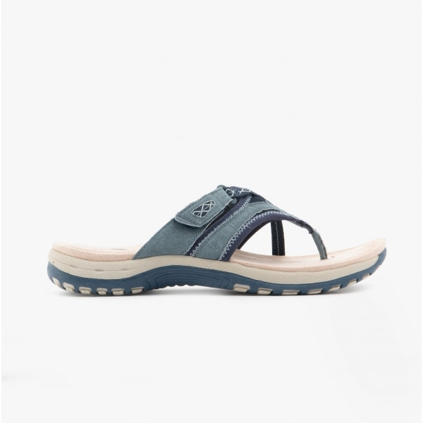 Free Spirit JULIET Womens Toe Post Sandals Navy