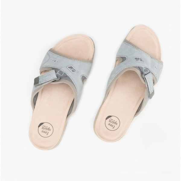 Free Spirit WICKFORD 2 Womens Touch Fasten Sandals Smoke