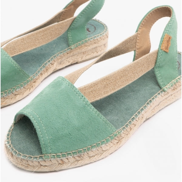 Toni Pons ELLA Womens Suede Espadrille Sandals Mint