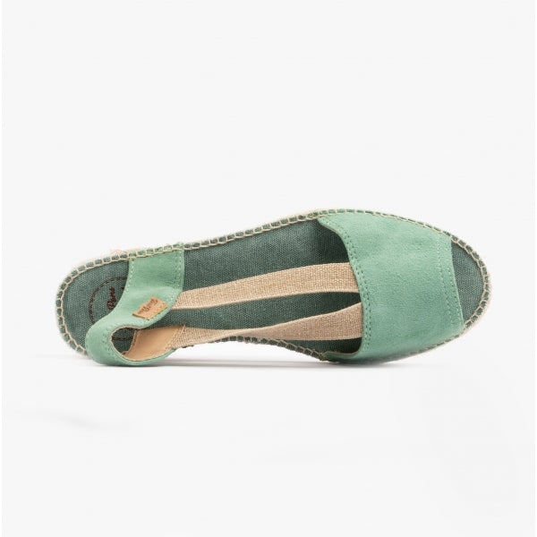 Toni Pons ELLA Womens Suede Espadrille Sandals Mint
