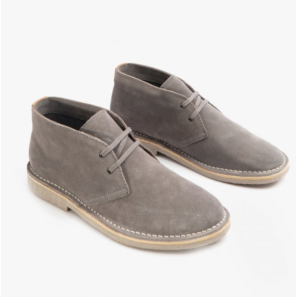 Hush Puppies SAMUEL Mens Chukka Boots Grey