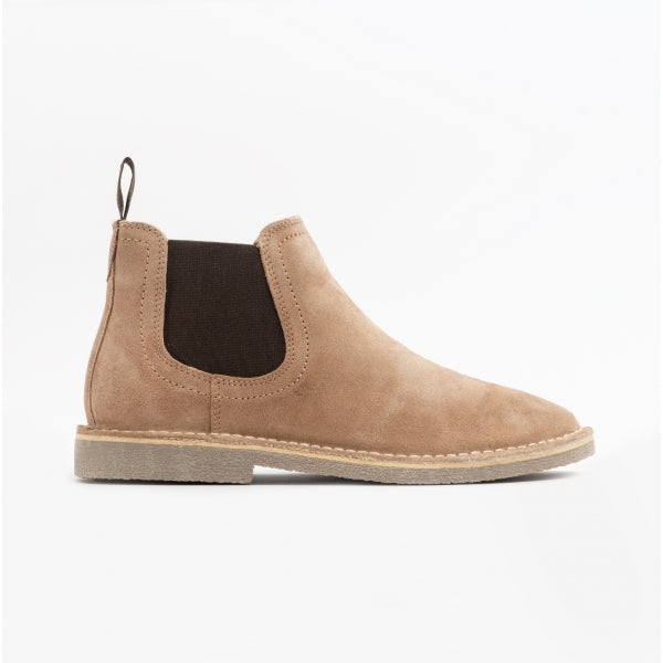 Hush Puppies SHAUN Mens Suede Chelsea Boots Sand
