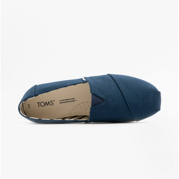 TOMS ALPARGATA Mens Canvas Espadrille Blue