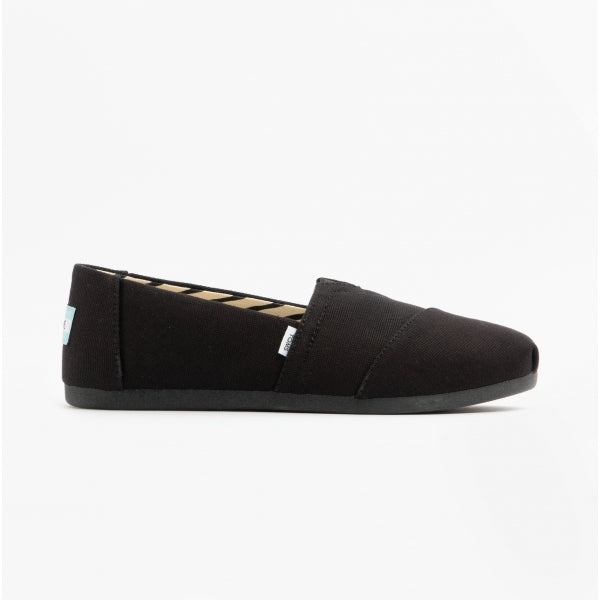 TOMS ALPARGATA Womens Cotton Espadrille Black