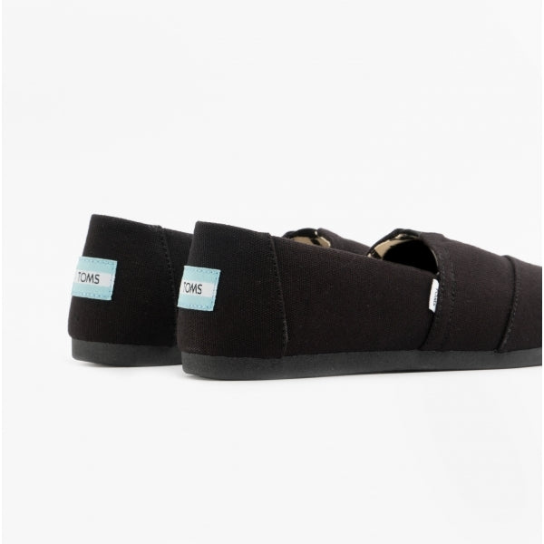 TOMS ALPARGATA Womens Cotton Espadrille Black
