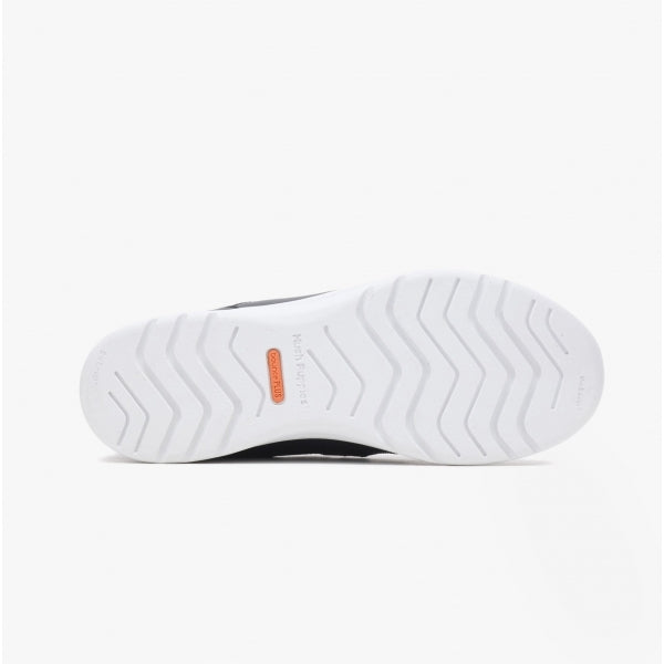 Hush Puppies GOOD Womens Recycled Mesh Slip-On Trainers Black/White