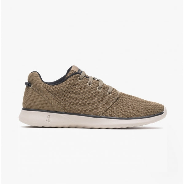 Hush Puppies GOOD Mens Recycled Mesh Casual Trainers Olive