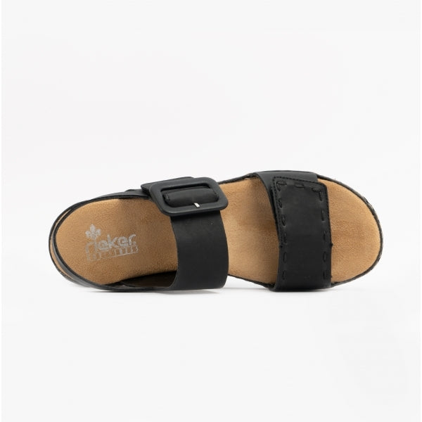 Rieker 62950-00 Womens Sandals Black