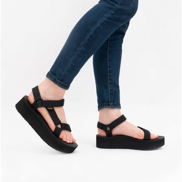 Teva FLATFORM UNIVERSAL Womens Sandals Black