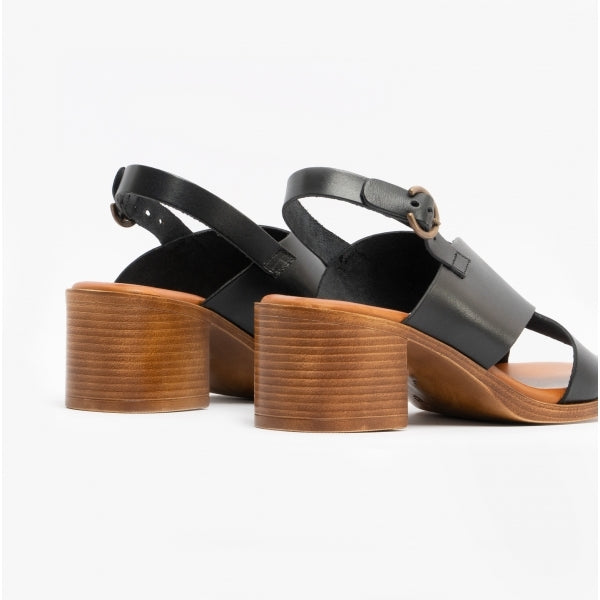 Hush Puppies GABRIELLE Womens Leather Sandals Black