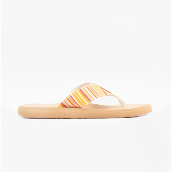 Rocket Dog ADIOS SIDELL STRIPE Womens Flip Flops Orange Multi