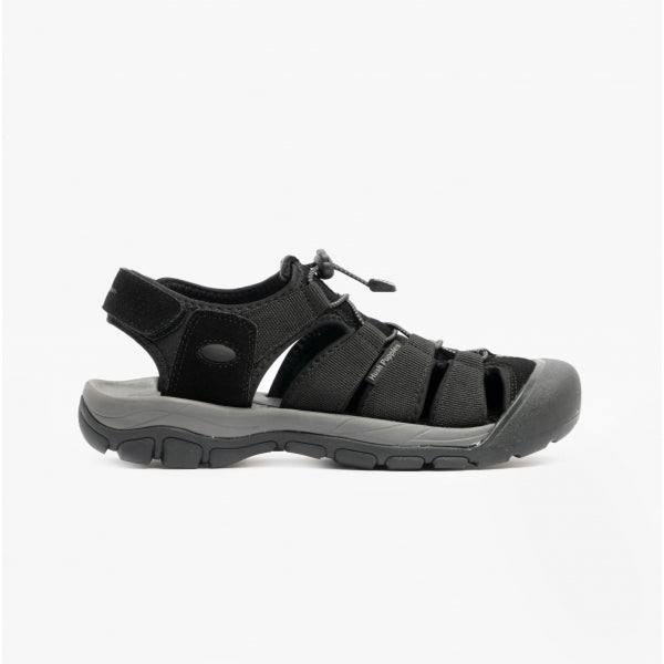 Hush Puppies PERU Mens Bungee Sandals Black