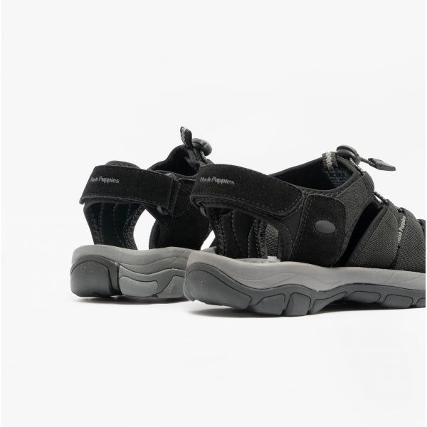 Hush Puppies PERU Mens Bungee Sandals Black