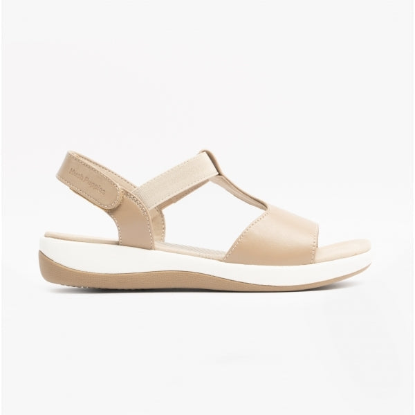 Hush Puppies SYLVIE Womens Leather Sandals Taupe