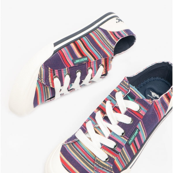 Rocket Dog JAZZIN ALOE Womens Trainers Purple Multi