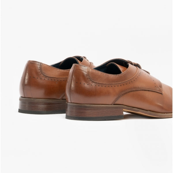 Goor HANSEN Mens Brogue Oxford Shoes Brown