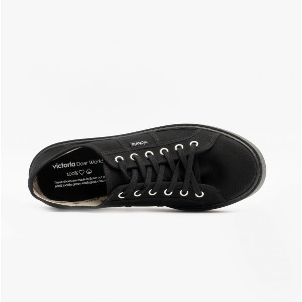 Victoria UTOPIA TOTAL Womens Canvas Trainers Black