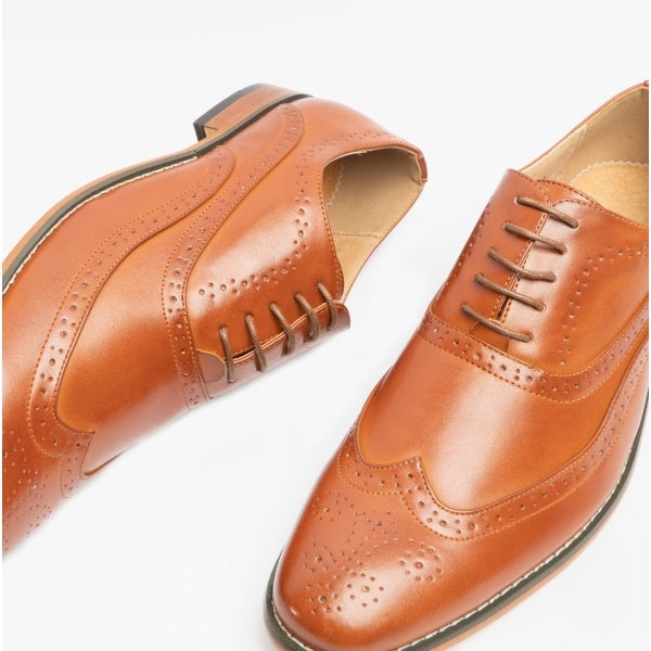 Goor TOMMY Mens Oxford Brogues Tan