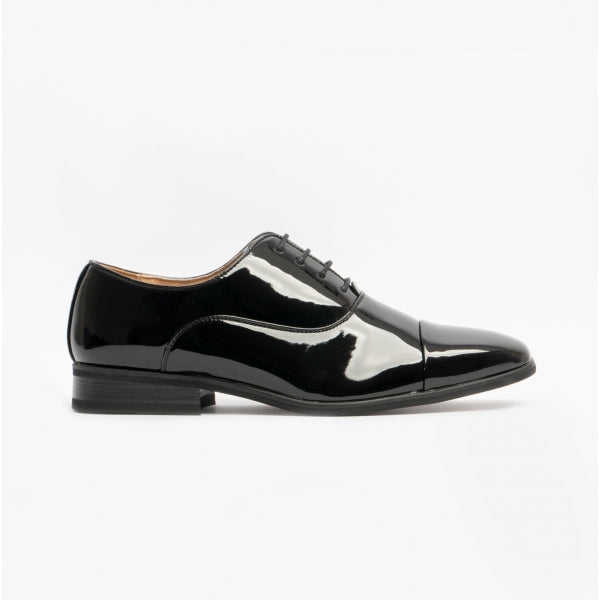 Goor DESMOND Mens Square Toe Patent Dress Shoes Black Patent