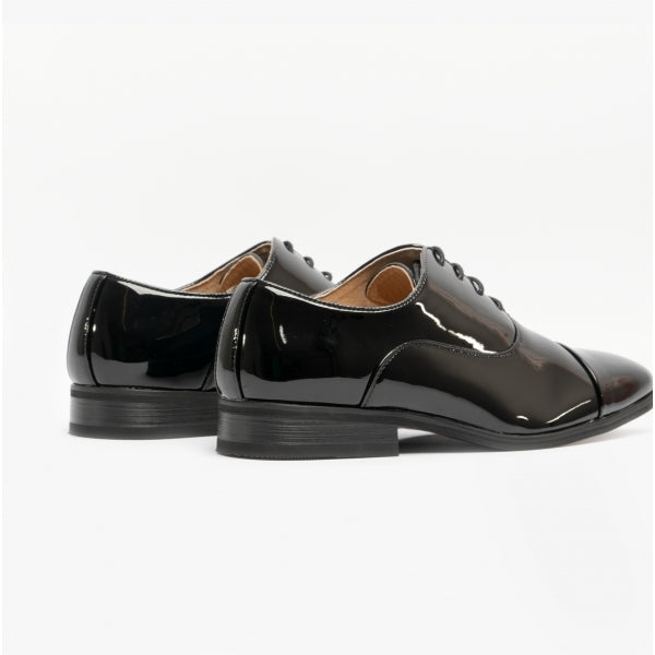 Goor DESMOND Mens Square Toe Patent Dress Shoes Black Patent